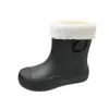 Nuevas Botas de Lluvia Impermeables para Exterior Transfronterizas para Mujer, Botas de Lluvia de Media Caña con Suela Plana Antideslizante Resistentes al Desgaste para que las Mujeres las Usen Afuera