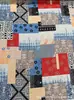 Tela estampada de algodón y lino estilo étnico patchwork vestido tela bohemia Lijiang almohada mantel pequeño anacardo