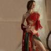 Lencería sexy talla grande pijamas Hanfu Dunhuang fénix volador traje de faja vientre femenino perspectiva uniforme antiguo mayoreo
