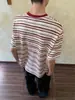 Camiseta de Manga Corta a Rayas Color-Block Estilo Retro Americano para Hombres y Mujeres, Estilo Marinero, Diseño de Nicho Versátil, Camiseta Casual para Parejas