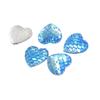 Em estoque venda quente transfronteiriça 14mm formato de coração amor escama de peixe fundo plano proteção ambiental resina diamante diamante colorido AB acessórios