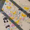 Feliz Cita lindos stickers decorativos de dibujos animados xinxin para niñas, funda de teléfono DIY, tablet y pegatinas para agenda