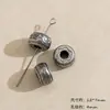 Prata Três Cores Oca Dupla Felicidade Alienígena Fio de Contas Pequeno para Vaso String Colar DIY Feito à Mão Contas Espaçadoras Acessório de Joia Materiais