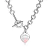 Nuevo Colgante en Forma de Corazón para Abrochar de la Marca T, Varios Estilos de Collares, Modernos y Elegantes, Selección de Influencers Populares, Diseño Clásico, Venta Directa del Fabricante
