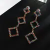 Estilo de Moda Europeu e Americano Brilhante Geométrico Longo Brincos Boate Feminino Studs Brincos Joia E649