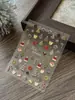 Adesivos para Unhas Série de Natal Embossados Desenho Animado Árvore de Natal Estrela de Cinco Pontas Laço Adesivos de Unha Adesivos Decoração Atacado
