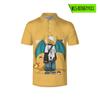 Kebao Dream Pikachu 3D Printed T-Shirt Verão Estilo Coreano Moda Marca Polo Shirt T-shirt de manga curta Cross-border Supply