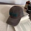 Gorra de Béisbol Retro Estilo Americano para Mujer Primavera y Verano Bordado Estilo Coreano Combinación Versátil Mostrar Cara Ala Pequeña Ancha Pico de Pato Sombrero Cabeza Grande Wai