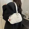 2025 Nuevo Bolso Pequeño Retro Versátil Bolso Bowling Diseño de Nicho Bolso de Hombro Cruzado para Mujer