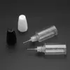 Botella transparente PET de 10 ml botella de inyección con aguja larga tapa de botella tapa de aguja botella vacía