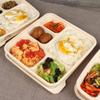 Lonchera desechable, lonchera multirejilla, lonchera degradable con almidón de maíz, lonchera sellada, tazón de sopa, empaque, caja para llevar