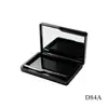 Estuche cuadrado negro de plástico para sombras de ojos multiespecificación, estuche vacío para polvo de rubor, suministro de materiales de empaque cosmético