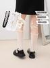 Calcetines de verano para niñas, calcetines finos de encaje de princesa, medias de bebé Lolita, calcetines de verano para niños de tubo medio