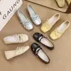 2026 Sapatos Rasos Femininos com Laço Mary Jane Novos Sapatilhas Estilo Francês Outono Bico Quadrado Baixo Sapatos Individuais para Mulheres