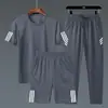 Trajes Deportivos Transfronterizos para Hombre, Verano 2022 Nuevas Camisetas al por Mayor con Shorts Elegantes, Ropa Deportiva al por Mayor