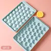 Fornecedor Popular Atacadista de Bandejas de Cubos de Gelo com 33 Compartimentos, Formas de Bolas de Gelo Redondas, Caixas de Gelo Domésticas com Tampas e Formas de Picolé para Atacado