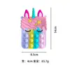 Bolsa Popular Transfronteriza de Silicona de Unicornio para Niños, Bolsa de Juguete para Aliviar el Estrés, Billetera, Bolso Cruzado de Caballo Colorido