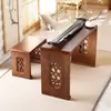 Mesa Taburete de Madera Maciza para Guqin Resonancia Mesa de Paulownia para Guzheng Mesa Antigua de Estudio China Mesa para Caligrafía Mesa para Caligrafía y Pintura Mesa de Té Zen