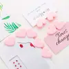 Pequeño clip de color amor pequeño clip corazón de niña linda accesorios de plástico clip decorativo carpeta se puede imprimir logo
