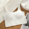 Camisola Estilo Coreano Caliente Hermoso Top sin Mangas con Espalda Descubierta con Almohadillas en el Pecho Envuelta en el Pecho Anti-Exposición Ropa Exterior Deportiva para Yoga Capa Base Ropa Interior Bandeau