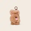 Pelo de Conejo Piel Genuina Conejo de Orejas Paradas Colgante de Peluche con Textura Suave, Juguete de Piel, Colgante para Bolso, Llavero Exquisito