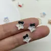 Celebridad de Internet Estrella Hello Kitty Dibujos Animados Accesorios para Uñas Gato Gatito Lindo Lazo Estrella de Cinco Puntas Accesorios para Uñas Portátiles