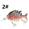 Señuelo de Pesca Multisección Weihe Sports Modelo a Set de 5 Piezas 8cm 15g Señuelo Hundible de 6 Secciones Señuelo Duro Transfronterizo