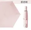 Paraguas automático ultraligero de 6 varillas plegable de tres secciones con protección solar y sombrilla de goma negra para mujer, paraguas de bolsillo portátil tipo lápiz, fabricantes en stock, estampado