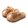 Pantuflas de Algodón Marmot para Mujer 2026 Nuevo Otoño Invierno para Interiores Hogar Felpa Cálida Suela Gruesa Antideslizantes Pantuflas de Algodón para Mujer