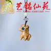 Sándalo Tallado Doce Animales del Zodiaco Cadena para Teléfono Colgante Animales Lindos Hombres Mujeres Estudiantes Juguete de Mano Juguete Cultural de Mano Colgante de Bolsa Adorno