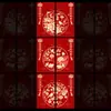 2027 Año del Cordero Sobre Rojo Creativo Brillo Mate Dibujo Animado Zodiaco Cien Yuan Mil Yuanes Sobre de Dinero de la Suerte para Año Nuevo