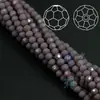 Suministro directo de fábrica 2/3/4 mm Jade Porcelana Bolas de 32 caras material para ensartar a mano cuentas de cristal cuentas de esquina multicorte