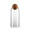 Frasco de Té de Vidrio Borosilicato Alto, Frasco Sellado con Bola de Corcho, Botella para Almacenamiento de Granos, Frasco de Almacenamiento para el Hogar