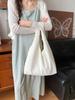 4664 Estilo Fresco Flor de Gasa Hombro Vesper Bolso Bolsa de Compras Ins Gran Capacidad Casual Casual Lona Casual