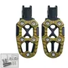 Acessórios Universais para Motocicleta Veículo Off-Road Acessórios de Modificação em Liga de Alumínio Pedal de Pé Bicicleta Elétrica Pedal Traseiro Modificado
