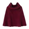 Xale de Caxemira Feminino Outono e Inverno Novo Xale Torcido Pulôver Lã Grossa Espessada Cor Lisa Tricotado Quente