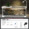 Acuario premium para sala de estar, acuario ecológico para uso doméstico, pecera para goldfish que mejora el oxígeno y crea olas, modelo de escritorio con paisaje de arroyo natural