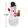 Muñeco de Nieve Inflable Adorno Navideño Juguete Luminoso Juego de Jardín Lanzamiento de Anillos Jirafa Anciano Bola para Ventana Árbol Inflable