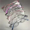Armazón Ovalado para Gafas de Miopía Aleación de Titanio con Memoria para Mujer Armazón Completo Pequeño para Lente de Miopía Cara Pequeña