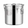 Balde de Arroz de Acero Inoxidable Sellado Extra Grueso 304, Contenedor de Almacenamiento de Arroz a Prueba de Insectos y Humedad, Balde de Almacenamiento de Arroz al por Mayor, Balde para Sopa, Balde para Harina, Tanque de Aceite