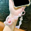 Cadena para Teléfono con Cuentas con Forma de Corazón Transfronteriza Llavero Colgante para Coche Femenino Regalo Pequeño para Pareja Venta al por Mayor