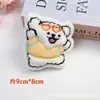 Colgante de Peluche Perro Chillón Pequeño Perro Blanco Broche Llavero Accesorios para Ropa Colgante para Bolso Pequeño Regalo