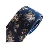 Corbata de Moda para Hombre y Mujer Algodón Estampado 6cm Moderna Anudada a Mano Padrinos y Novio Boda Corbata Estrecha Formal Estilo Británico