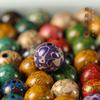 Oper no heredado perlas de pintura grandes 6/8 mm cuentas DIY regalo laca estilo chino nuevo laca perlada cuero de rinoceronte al por mayor