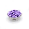 Cuentas Acrílicas de Agujero Grande Cuentas Redondas de Plástico Agujero Recto Cuentas Macaron Color Caramelo para Usar en Cuerda Gruesa Accesorios de Cuentas