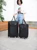 Bolsa de Viaje Plegable de Gran Capacidad, Unisex, con Ruedas Universales, Tela Oxford Impermeable, Bolsa de Viaje para Viajes de Negocios de Corta Distancia