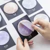 Papelería japonesa y coreana Serie Planeta Creativo Notas adhesivas redondas desprendibles Cuaderno pequeño Notas de oficina N veces