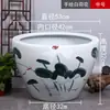 Macetas Grandes de Patio, Vasijas de Agua de Porcelana Azul y Blanca de Jingdezhen, Peceras, Recipientes para Lotos, Macetas para Nenúfares, Tanques para Tortugas, Tanques para Tortugas de Hotel