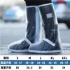 Cubrezapatos Impermeables para Lluvia, Antideslizantes para Exteriores para Hombre, de Caña Alta, Engrosados, Resistentes al Desgaste, Zapatos de Agua, Botas de Lluvia para Ciclismo en Días Lluviosos, Impermeables y Antideslizantes