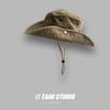 Sombrero de pescador de ala ancha lavado viejo, sombrero tipo cubeta para hombres y mujeres, otoño, exterior, viaje, plegable, protector solar, sombrero para el sol